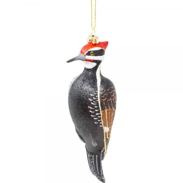 Pileated Glass Ornament