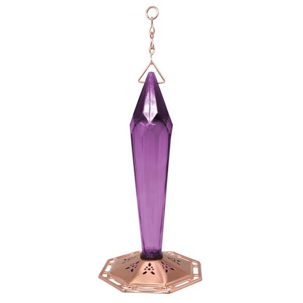 Faceted Hummingbird Feeder Amethyst