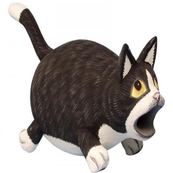 Gord-O Black and White Cat Birdhouse