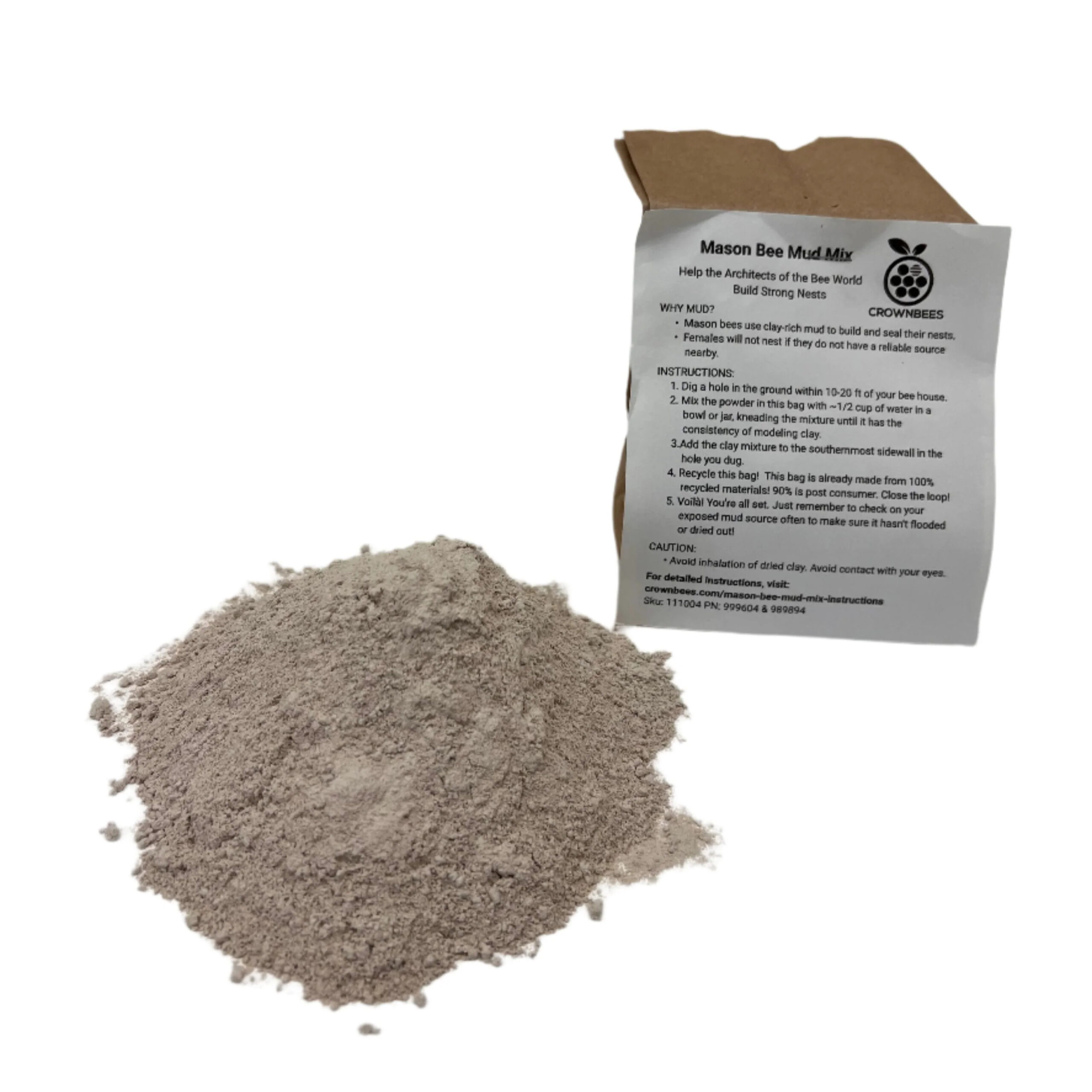 Mason Bee Mud Mixture