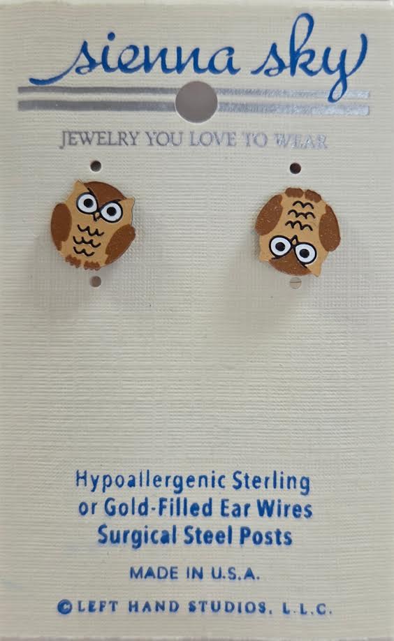 SS Owl Post Earrings